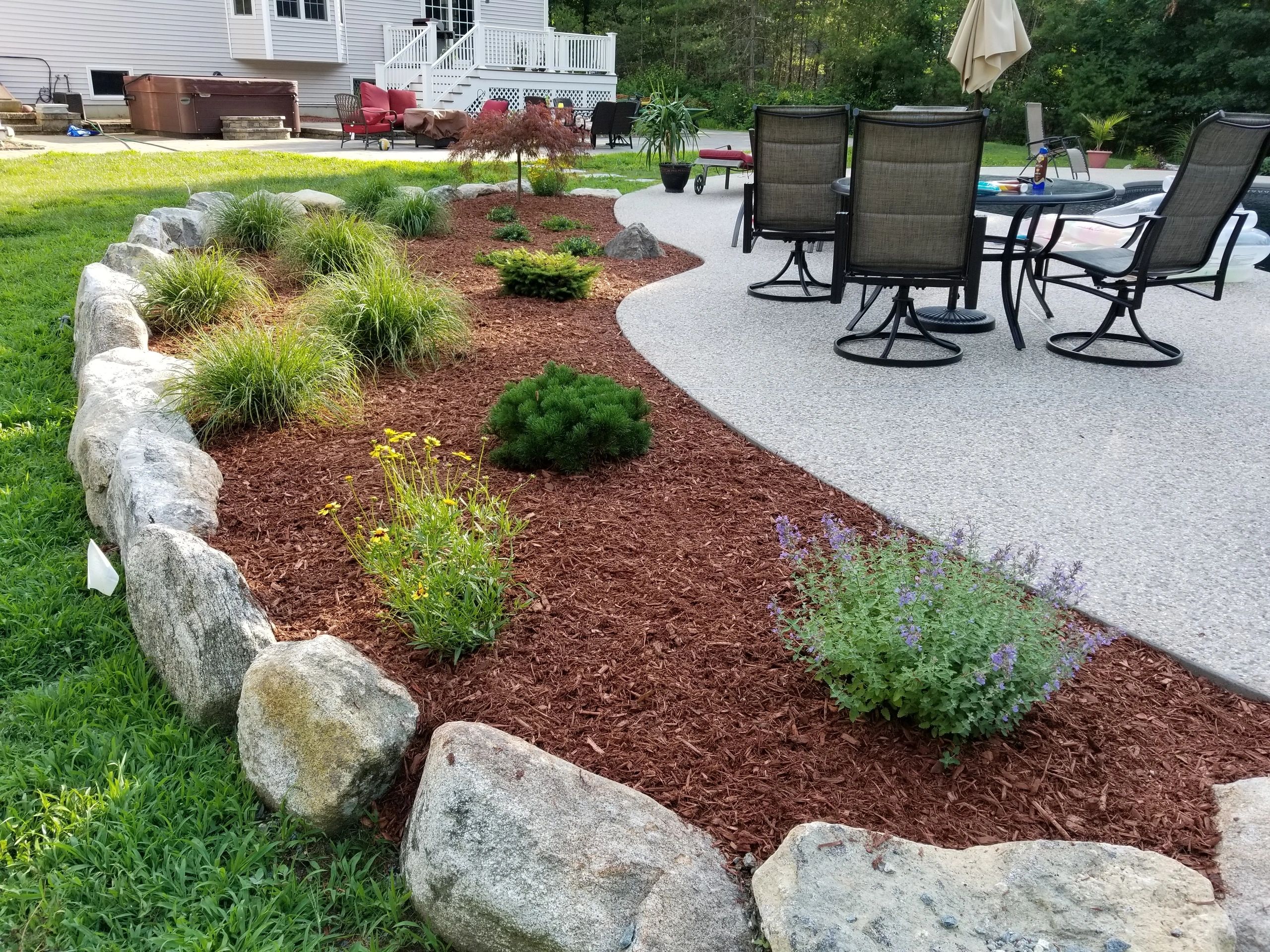 Professional landscaping work