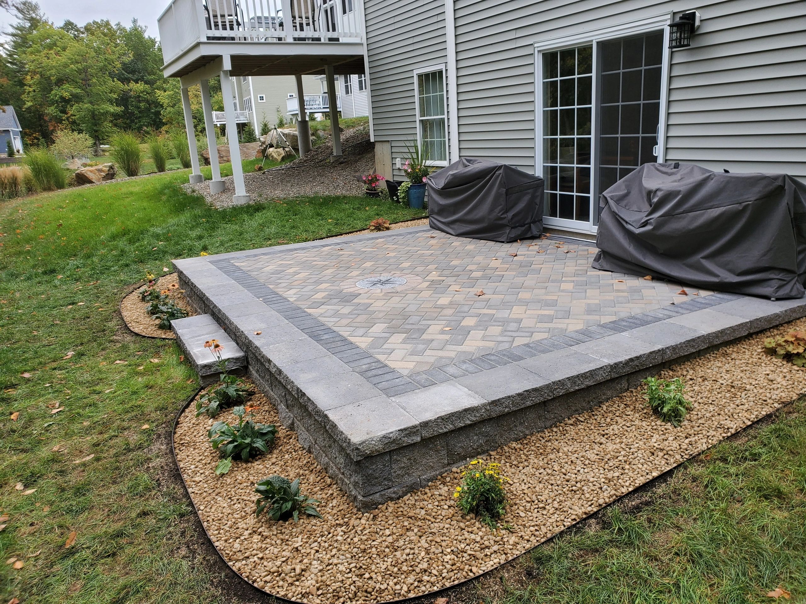 Completed landscaping project